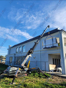 מנוע דיזל 3t 5t <span class=keywords><strong>1</strong></span> טון 10 טון <span class=keywords><strong>10t</strong></span> foldable חשמלי מיני עכביש מנוף זחילה עם שלט רחוק - Product Image 5