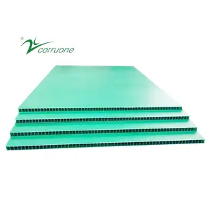 Corruone 2Mm 3Mm 4Mm 5Mm 4'X8' Không Thấm Nước Trắng Đen Sóng Pp Tấm Polypropylene Tấm Pp Hội Đồng Quản Trị