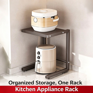 <span class=keywords><strong>Étagère</strong></span> surélevée à 2 niveaux <span class=keywords><strong>pour</strong></span> appareils de cuisine, support métallique <span class=keywords><strong>pour</strong></span> cuiseur à riz, <span class=keywords><strong>étagère</strong></span> de rangement de comptoir <span class=keywords><strong>pour</strong></span> friteuse à air et <span class=keywords><strong>cafetière</strong></span> - Product Image 2