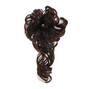 <span class=keywords><strong>Chignon</strong></span> bouclé désordonné avec <span class=keywords><strong>élastique</strong></span>, <span class=keywords><strong>postiche</strong></span> queue de cheval, extensions de cheveux synthétiques couleur OMBRE - Product Image 6