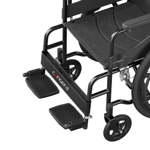 Cansera Standard Stahl Schwarz Behindertengerechter Senioren Medizinischer Orthopädischer Patienten Manueller Rollstuhl 100KG Tragfähigkeit für den Heimgebrauch - Product Image 5