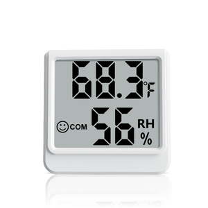 Thermomètre hygromètre numérique haute précision, alimenté par piles, pour la maison, le bureau, la serre, montage mural intérieur, plastique, OEM personnalisable - Product Image 1