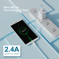 Cable USB trenzado de nailon para teléfono móvil Android, Cable de carga rápida y sincronización de datos de 1m, estándar de alta calidad, varios colores