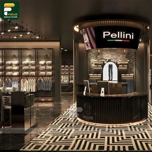 Étagère murale flottante moderne pour vêtements, présentoir de magasin de prêt-à-porter, meuble de présentation pour suspendre les vêtements - Product Image 5