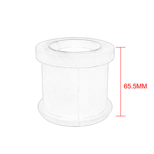 Bagues de bras de suspension inférieurs Poyracing pour VW Golf Caddy Jetta Passat – Pièces de rechange et de mise à niveau en polyuréthane rouge - Product Image 2