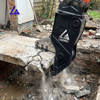 Pulvérisateur de béton pour démolition avec concasseur de béton, homologué CE, haute efficacité pour excavatrice de 5 à 18 tonnes, traitement des débris