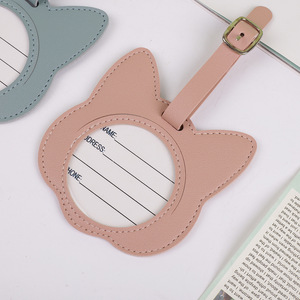 ป้ายติดกระเป๋าเดินทางแบบกำหนดเอง ป้องกันข้อมูลส่วนตัว ลายแมวน่ารัก ป้ายติดกระเป๋าเดินทาง ป้ายชื่อ ป้ายบัตรประจำตัว - Product Image 2