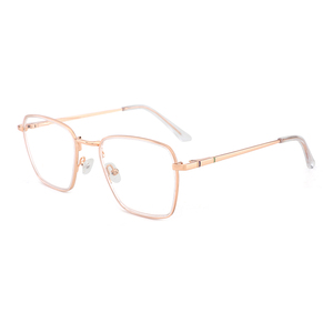Hợp Thời Trang Quảng Trường Windsor Slim Acetate Bọc Với Kim Loại Kết Hợp Kính Quang Học Khung Kính Chống Ánh Sáng Xanh Mắt Kính - Product Image 6