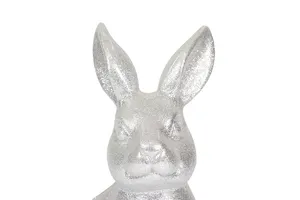 Nuovo design decorazione pasqua porcellana di plastica bianca fatto a mano grazioso angelo decalcomania orale coniglio di pasqua giocattoli barattolo di pasqua lucido