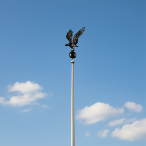 Accessorio Espositivo in Plastica per Testa di Asta Portabandiera con Design Aquila Volante Modello D0100HEYZ2V - Product Image 2