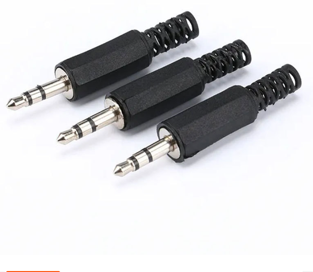 Two-channel Audio Speaker Wire with Headphone Plug for Welding 3.5mm Stereo Audio Socket Plug
