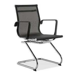 Rainbow 2022 New Product Visitor Waiting Room High Back Reception Office Mesh Chair Without Wheels