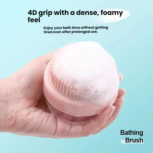 Spazzola 2-in-1 per il bagno degli animali domestici, pettine massaggiante in silicone con dispenser di sapone, spazzola morbida per la toelettatura di cani e gatti, strumento per la pulizia profonda e la rimozione del pelo in bagno - Product Image 3
