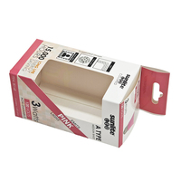 Caja Colgante de Papel con Materiales Reciclados para Empaque de Bombillas LED con Impresión de Logotipo Personalizado al por Mayor, Promoción para Supermercados