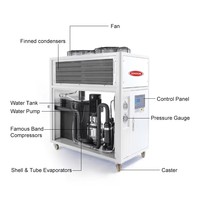 Refroidisseur industriel à air, système de refroidissement haute précision, économie d'énergie, faible bruit, refroidisseur d'eau pour machine de moulage par injection