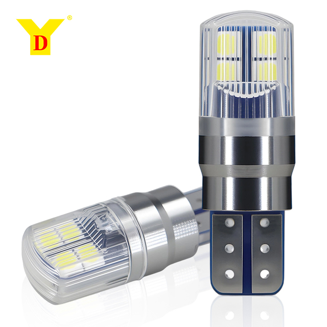 YD T10 LED Car Bulb New 180LM 1.8W 12-24V Multi-Color White Red Blue Green CANBUS Error-Free Plug Play Aluminum Heat Sink