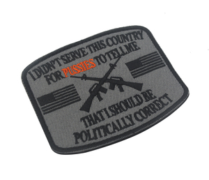 7*8.5 cm Kích thước đó là nên được chính trị chính xác màu xám thêu đôi súng chiến thuật vá cho ngoài trời Hoodie Túi hat DIY - Product Image 6