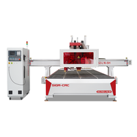 Máquina de Grabado CNC Industrial con Cabezal de Sierra Pivotante Horizontal, Admite Corte Multi-Eje, Grabado de Precisión en Madera/Metal
