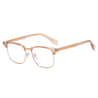 2023 nouvelle mode MS 81007 lunettes meilleure vente classique métal TR cadre bleu lumière bloquant lunettes pour dames