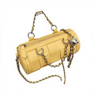 Bolso Bandolera <span class=keywords><strong>de</strong></span> Hombro con Cadena Gruesa y Cierre <span class=keywords><strong>de</strong></span> Cremallera, Estilo Urbano <span class=keywords><strong>2022</strong></span>, Diseño Exclusivo, Sensación <span class=keywords><strong>de</strong></span> Alta Gama, para <span class=keywords><strong>Mujer</strong></span> - Product Image 1