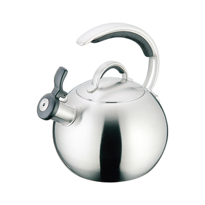 Bouilloire en acier inoxydable poli de qualité supérieure pour induction et gaz, ronde, pour camping et pique-nique, avec poignée isolée K - Product Image 2