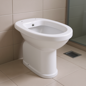 Bidé para personas mayores completo con dispensador, desagüe de suelo, 57 cm de ancho, 40 cm de alto, 52 cm - Product Image 3