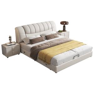 <span class=keywords><strong>Letto</strong></span> Contenitore Moderno Morbido in Legno di Pino con Rivestimento in Tessuto <span class=keywords><strong>180x200</strong></span> King Size Rinfrescante per Camere Piccole e Dormitori - Product Image 4