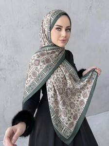 Arabic Style Printed Floral Chiffon Hijab High Quality Ethnic Style Long <b>Shawl</b> <b>Wrap</b> Luxury Polyester Chiffon Hijab Scarf - Product Image 5