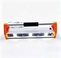 Livré avec 3 lumières LED, outil d'assistance au ponçage, alimentation CC, construction en aluminium avec câble de 8 m pour le polissage des murs