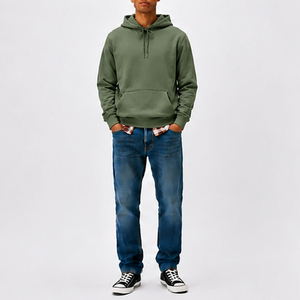 Sweat-shirts à capuche pour hommes en tissu respirant, style pull, nouvelle conception, sur mesure, décontractés, avec poches, vente chaude - Product Image 3