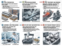 Guide linéaire miniature de haute précision, longueur personnalisable, rails de guidage linéaires, série RGH 25-65 pour CNC