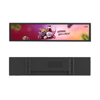 Écran publicitaire numérique LCD étiré mural intérieur 43 pouces avec télécommande et corps entièrement métallique pour centre commercial