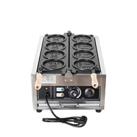 Pembuat Waffle Koin Emas Kustom Komersial OEM Mesin Waffle Mini Pembuat Waffle Cone