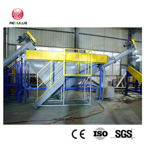 Certification CE 1000 kg/h bouteilles en PET ligne de montage de recyclage bons équipements flocons broyage ligne de lavage à chaud - Product Image 3