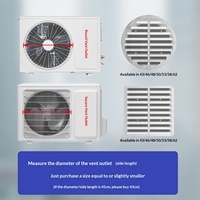 Déviateur de vent pour unité extérieure de climatiseur, en acier inoxydable épaissi, sans perçage
