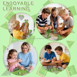 Jeux de fête personnalisés pour enfants, jeu de football avec figurines, tuiles magnétiques, briques de construction compatibles - Product Image 5