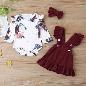 Conjunto de Ropa para Bebés, Vestidos de Hada, Traje de Una Pieza con Camisa Casual con Volantes, Compra en Línea - Product Image 2