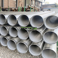 Saringan Sumur Logam Tipe Johnson Slot Kontinu untuk Pengeboran Sumur Air, Filter Cairan, Ukuran Kawat/Batang yang Dapat Disesuaikan, Panjang 6m