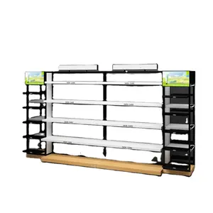 Wooden cosmetic store rack furniture Retail Shop Cosmetic Display Shelves Beauty Products Display Cabinets
