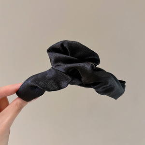 Exquisito clip de tela plisada con brillo de alta gama para primavera y verano, estilo francés, temperamento de influencer, con un toque de alta costura. - Product Image 5