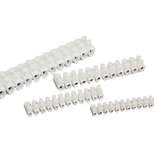 เทอร์มินัลบล็อก Chaer แบบ 12 ช่อง แถวคู่ แถบเทอร์มินัลแบบมีแผงกั้นไฟฟ้า 10A 380V บล็อกเชื่อมต่อสายไฟ - Product Image 1