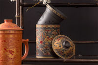 Mug à café en céramique Dragon violet, rétro, fait main, 400 ml, avec couvercle et filtre, en gros, en stock, idéal comme cadeau