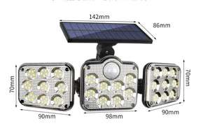 Applique <span class=keywords><strong>murale</strong></span> solaire Led à 3 faces, nouveau modèle mis à niveau, <span class=keywords><strong>avec</strong></span> détecteur de mouvement, luminaire d'extérieur, idéal pour un jardin - Product Image 2