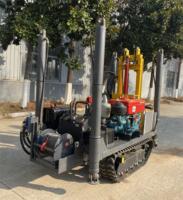 Plateforme de forage de puits d'eau avec moteur diesel de 50 m, pompe et moteur, montée sur camion