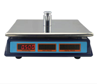 Balance numérique Beichen BC-807 bleu foncé avec triple affichage LCD rouge, usage commercial, capacité 40 kg/10 g, compatible OEM
