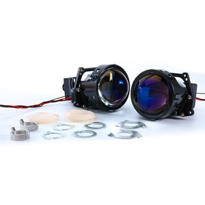 Gpne 3 inch ống kính máy chiếu H4 H7 9005 <span class=keywords><strong>LED</strong></span> CANBUS đèn pha màu xanh cắt dòng 6000K Nhiệt độ màu 2 năm bảo hành - Product Image 1