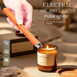 Allumeur <span class=keywords><strong>de</strong></span> <span class=keywords><strong>bougie</strong></span> <span class=keywords><strong>d</strong></span>'aromathérapie, briquet à impulsions rechargeable, coupe-vent, ABS, long manche, <span class=keywords><strong>allumage</strong></span> <span class=keywords><strong>de</strong></span> cuisinière à gaz pour la maison et la cuisine - Product Image 1