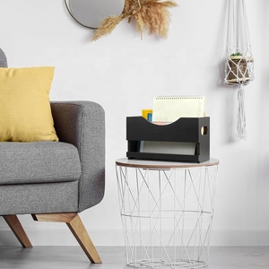Bằng gỗ hình chữ nhật Tạp Chí Rack & chủ tầng thường vụ & Countertop cho nhà văn phòng phòng tắm trang trí nội thất tập tin & báo lưu trữ <span class=keywords><strong>bin</strong></span> - Product Image 4