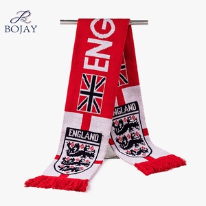 Fabrika doğrudan özel sloganı Logo örgülü perdelik kumaş narin püskül basketbol futbol Fan eşarp Fan kulübü eşarp - Product Image 3