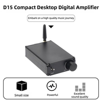 Amplificateur stéréo numérique à faible distorsion Hongyisheng D15 MA12070P Bluetooth 5.0 80W/4x2 DC12V-24V Super TPA3116